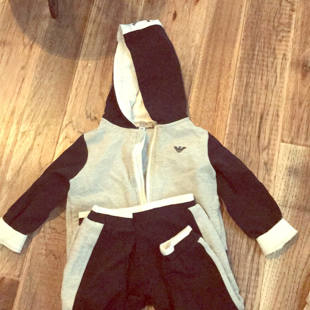 Armani baby sweat suit